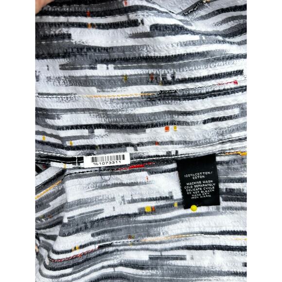 Jhane Barnes A New Identity Men’s Button Shirt L Abstract Long Sleeve 100Cotton - Picture 11 of 11